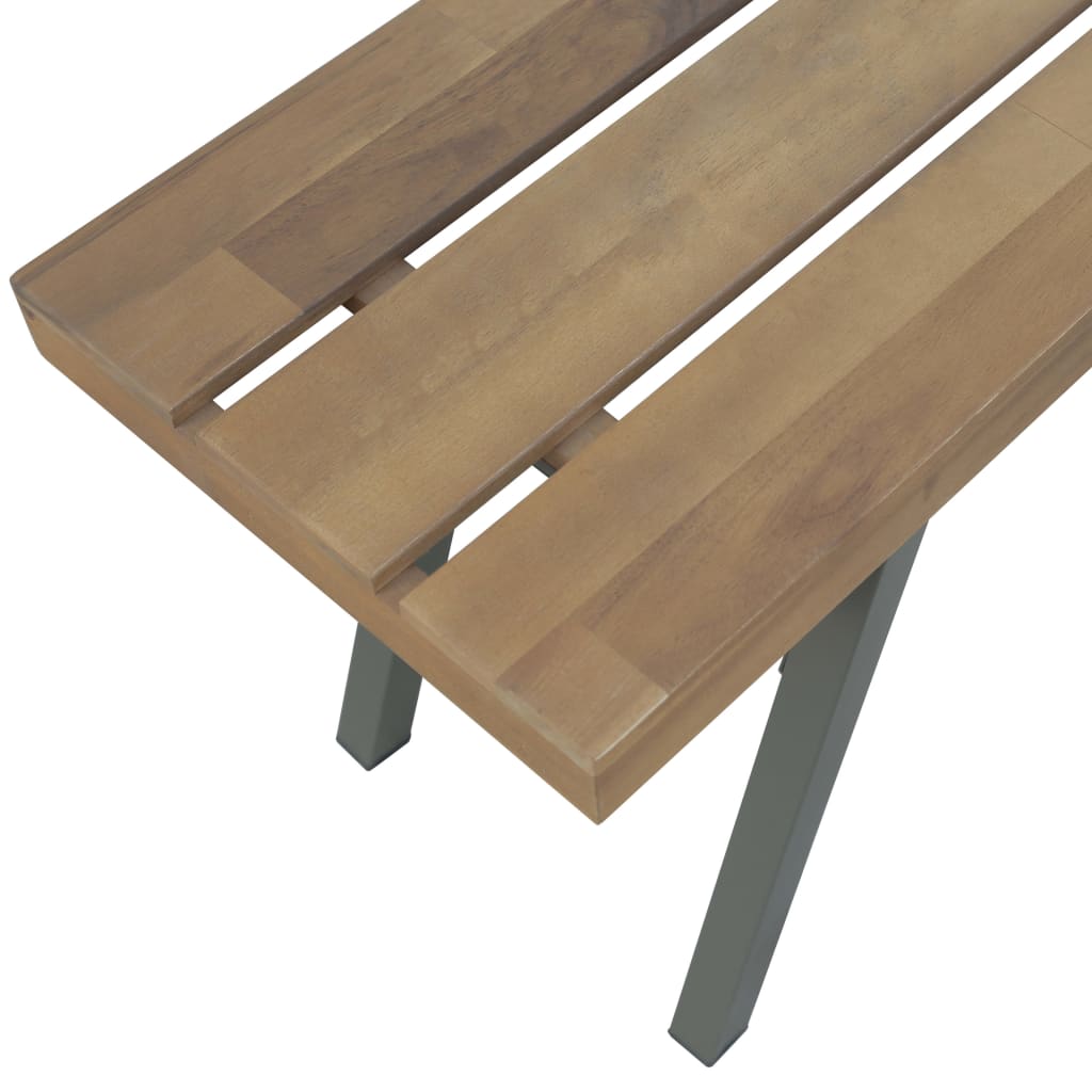 Bancă de grădină, 120 cm, lemn masiv de acacia