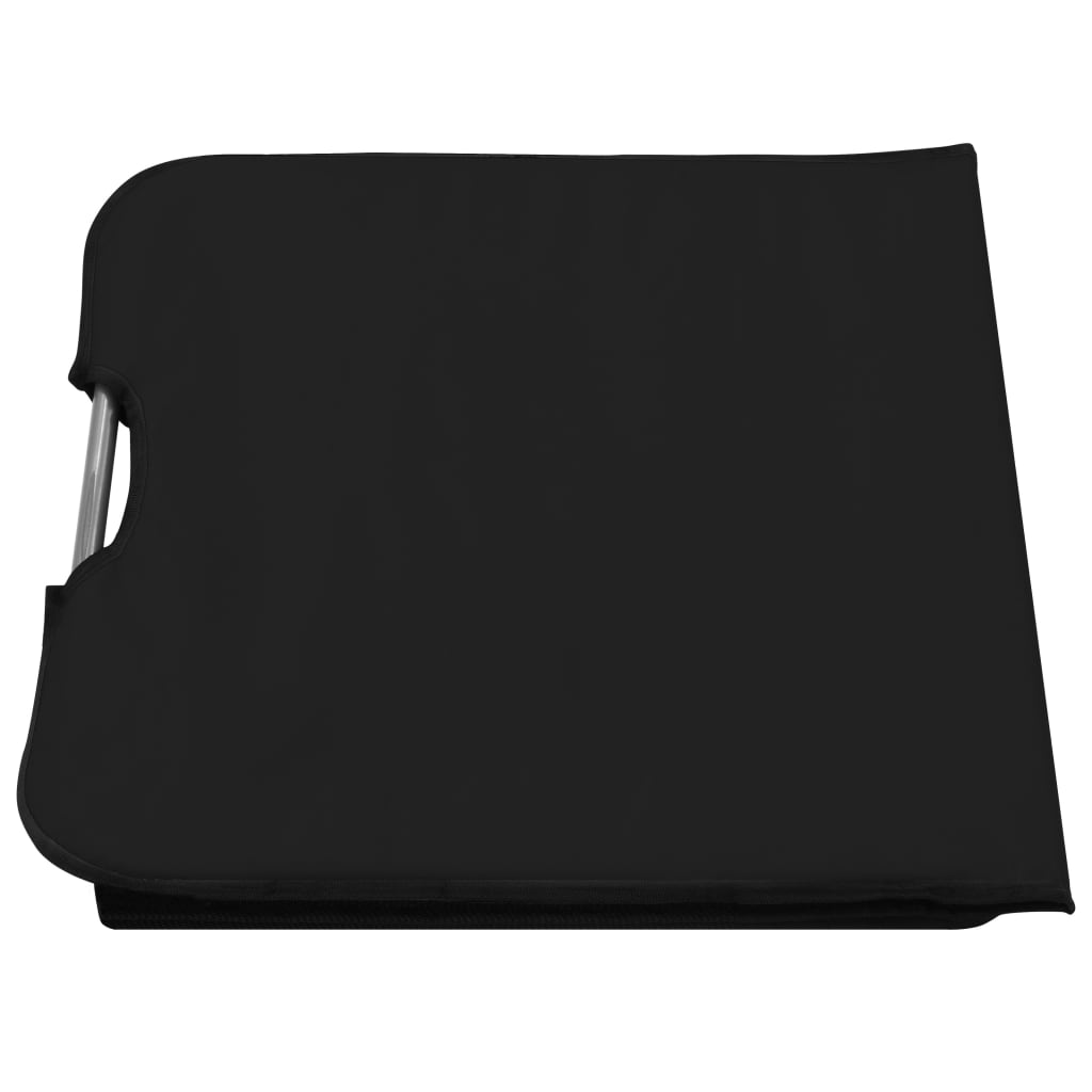 Saltele plajă pliabile 2 buc, albastru, oțel și material textil