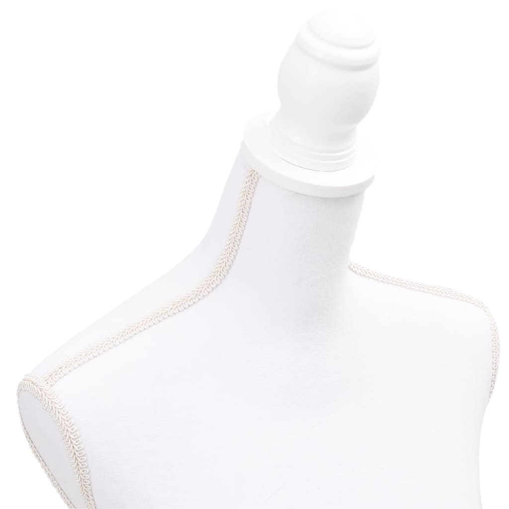 Manechin bust pentru dame, alb
