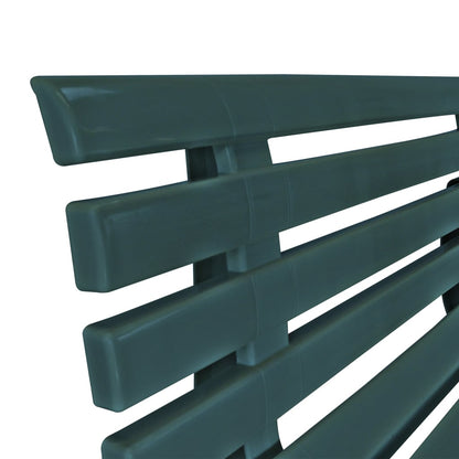 Bancă de grădină, verde, 145,5 cm, plastic
