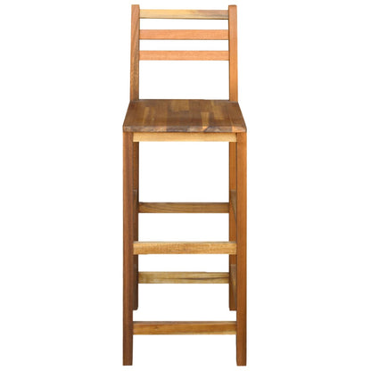 Scaune de bar, 2 buc., lemn masiv de acacia