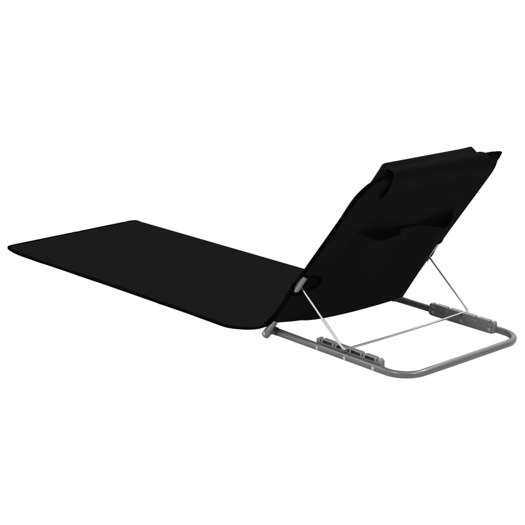 Saltele plajă pliabile 2 buc, albastru, oțel și material textil