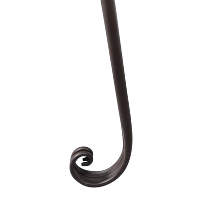 Bancă șezlong de grădină, maro învechit, 128 cm, oțel