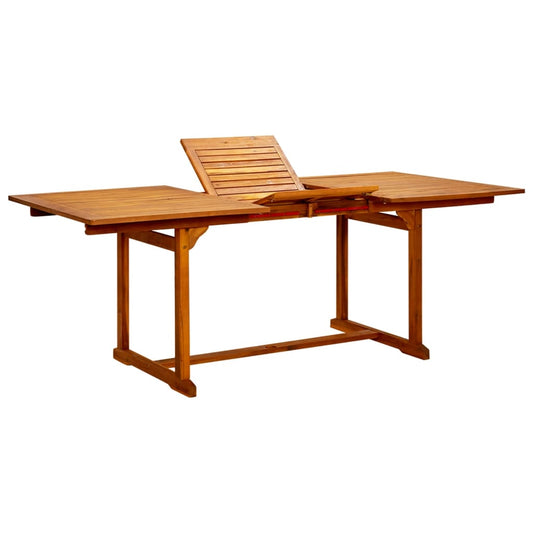 Masă de grădină, (150-200)x100x75 cm, lemn masiv de acacia